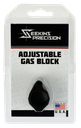 SEEKINS PRECISION 0011510031 LOW PROFILE ADJUSTABLE GAS BLOCK 1.37" X .94" BLACK