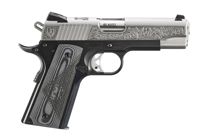 RUGER 16705 SR1911 SOUTHPORT CT EDITION COMMANDER  45 ACP 4.25" GRAY