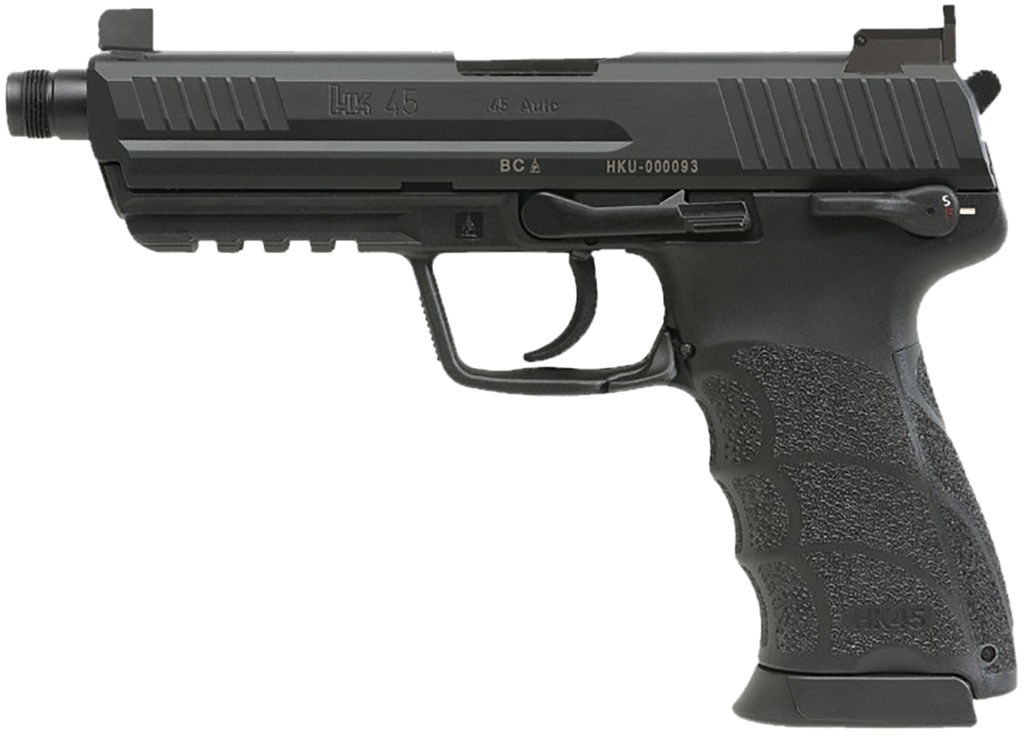 HECKLER & KOCH 81001117 HK45 V1 .45 ACP 10+1 4.46" BLACK THREADED