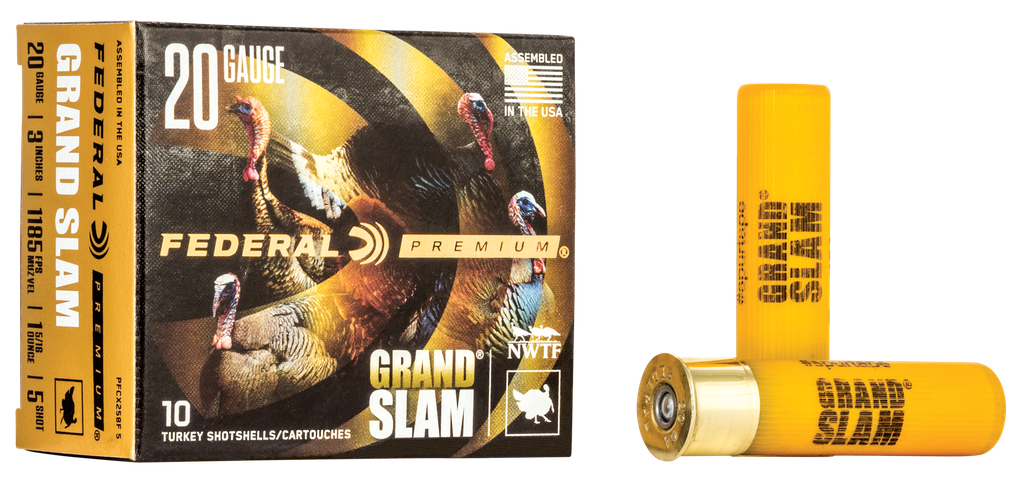 FEDERAL PFCX258F5 PREMIUM GRAND SLAM 20 GAUGE 3" 1 5/16OZ 5 SHOT 10 RNDS