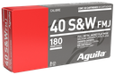 AGUILA 1E402110 TARGET & RANGE HANDGUN 40 S&W 180 GRAIN FMJ 50 RNDS