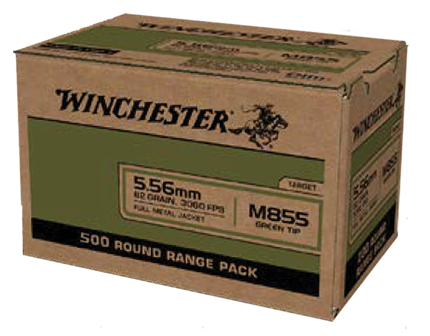 WINCHESTER WM855500 USA M855 GREEN TIP 5.56MM 62 GRAIN FMJ