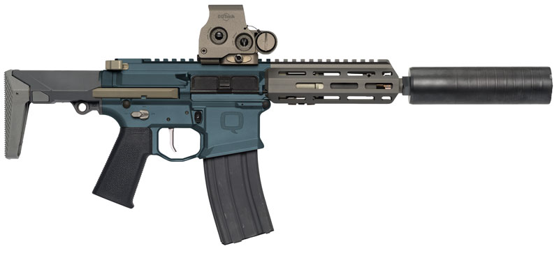 Q LLC HB-300BLK-7IN-SBR-BLU HONEY BADGER 300 BLACKOUT 7" BBL SBR BLUE ALLEN ARMS EXCLUSIVE