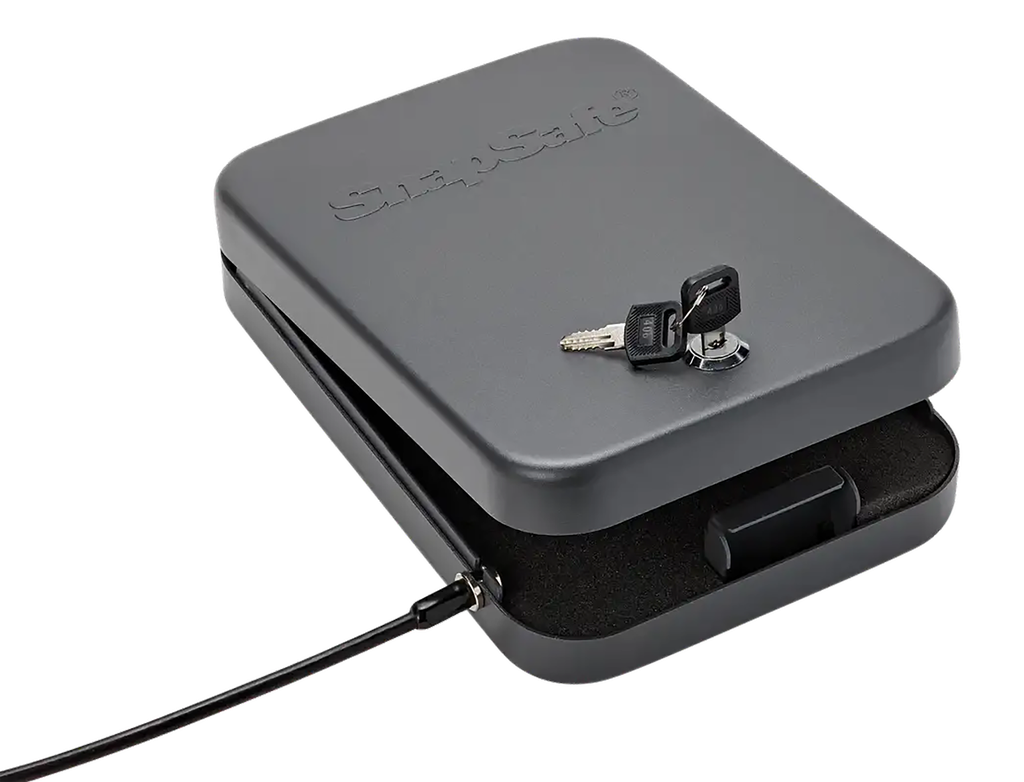 SNAPSAFE 75210 LOCK BOX XL KEY ENTRY BLACK STEEL 10" W X 7" H X 2" D