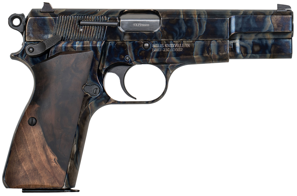 INGLIS 12000010 GP-35 9MM LUGER 15+1 4.70" BLACK STEEL BARREL, COLOR CASE HARDENED