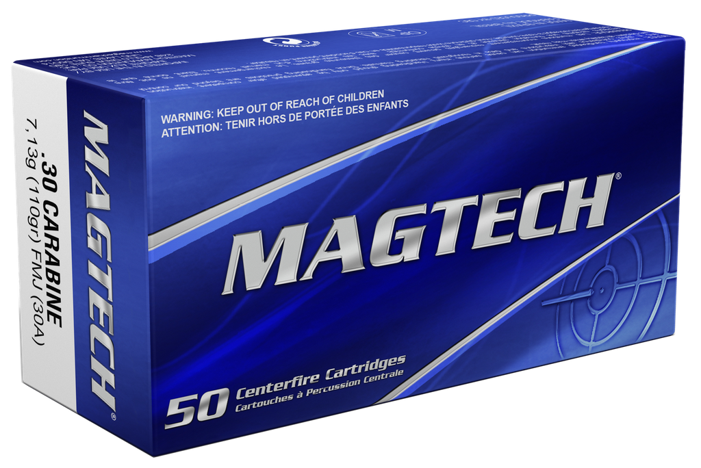 MAGTECH 30A TACTICAL / TRAINING 30 CARBINE 110 GRAIN FULL METAL JACKET 50 RNDS