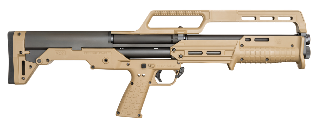 KEL-TEC KS7TAN KS7 12 GAUGE PUMP 3" 6+1 18.50" BLACK STEEL BARREL, TAN