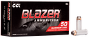 CCI 3564 BLAZER HANDGUN 44 REM MAG 240 GRAIN JACKETED HOLLOW POINT 50 RNDS