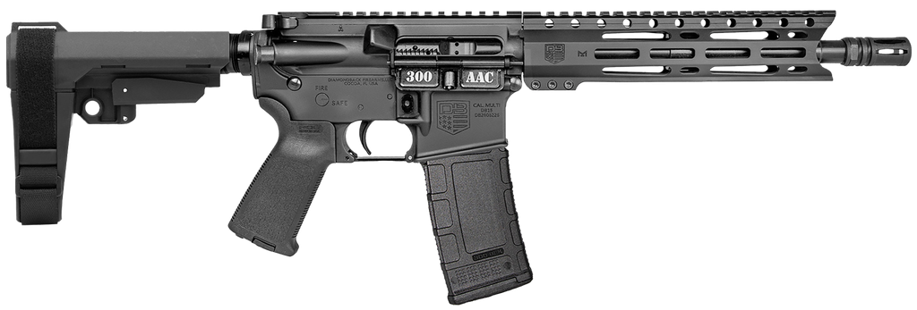 DIAMONDBACK DB1916B001 DB15 300 AAC BLACKOUT 30+1 10" BLACK THREADED BBL