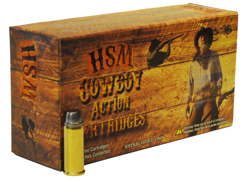 HSM 44401N COWBOY ACTION 44-40 WIN 200 GRAIN RN FLAT POINT 50 RNDS