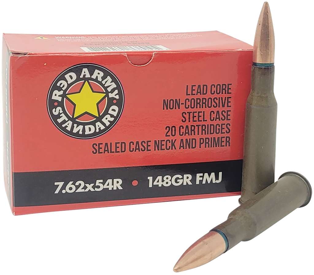 RED ARMY STANDARD AM3421 7.62X54MMR 148 GRAIN FMJ 20 RNDS