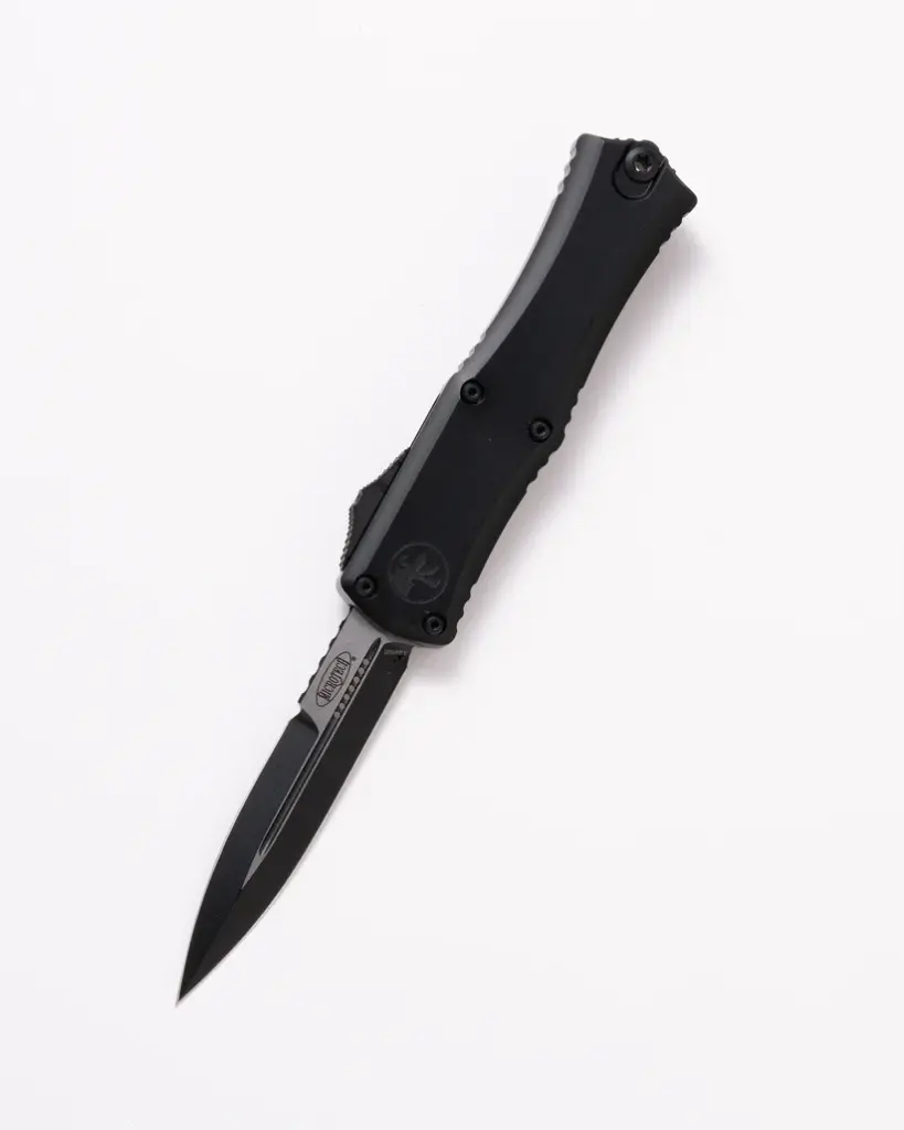 Microtech 1701M-1T Mini Hera D/E Bayonet - Black Handle - Black Blade 