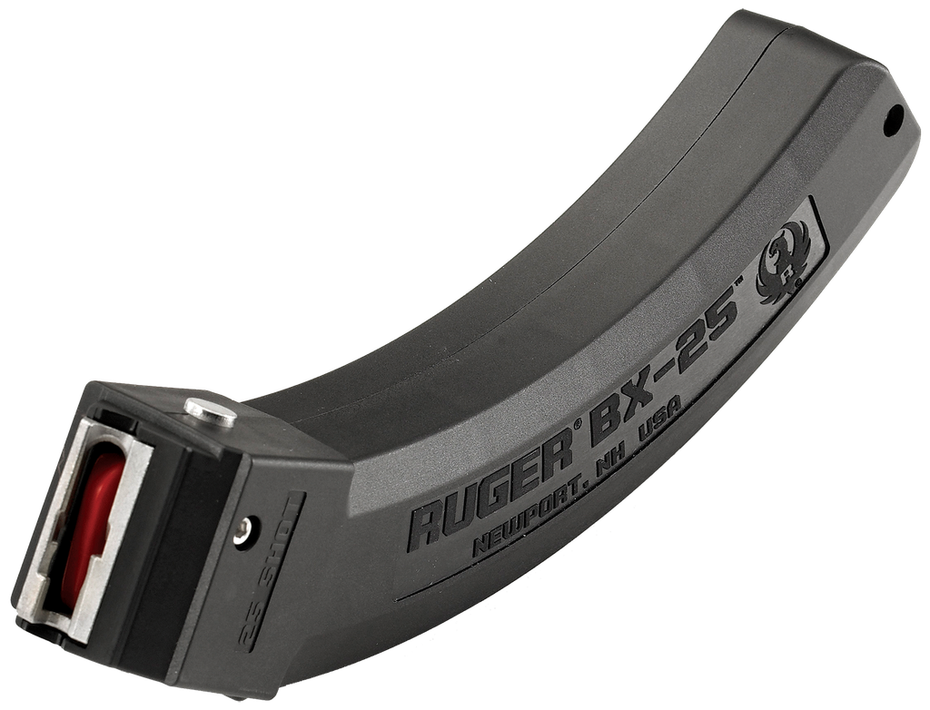 RUGER 90361 BX-25 FITS RUGER 10/22/SR/77/CHARGER 22 LR BLACK  25 RND MAGAZINE