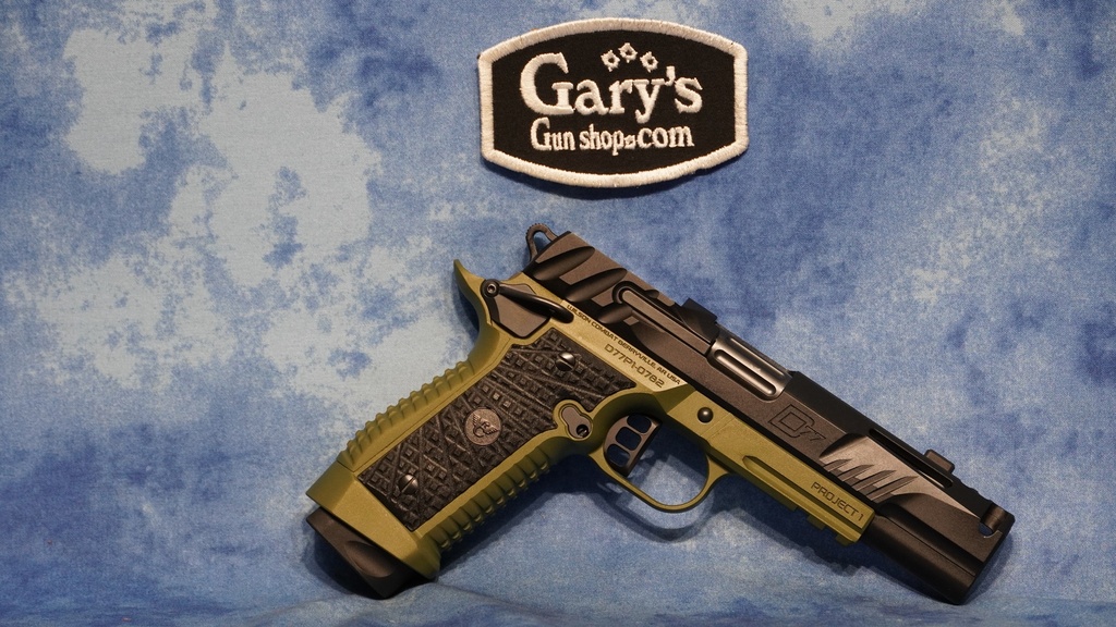 WILSON COMBAT P1-D77-FS-9-BLKGN DIVISION 77 PROJECT 1 9MM BLACK & GREEN W/SOFT CASE 