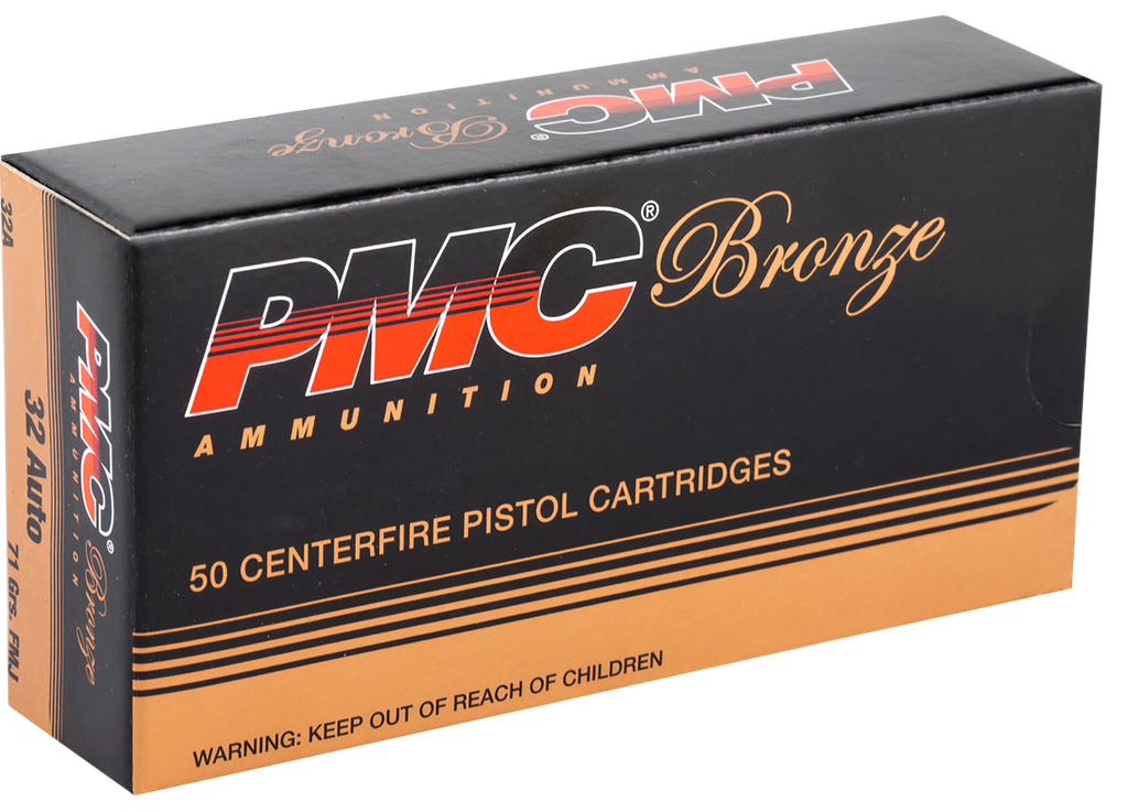 PMC 32A BRONZE 32 ACP 71 GRAIN FULL METAL JACKET 50 RNDS