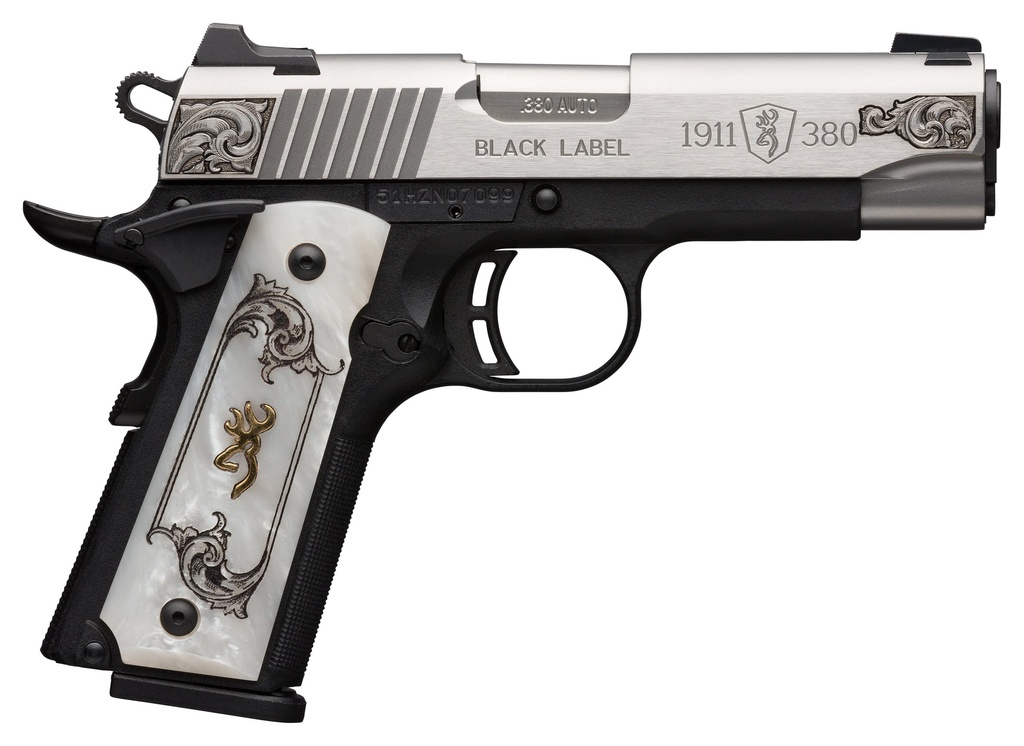 BROWNING 051967492 BLACK LABEL MEDALLION 1911-380 ENGRAVED 3.62" BBL 