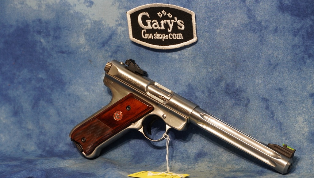 USED RUGER MARK III HUNTER 22 LR FLUTED STAINLESS