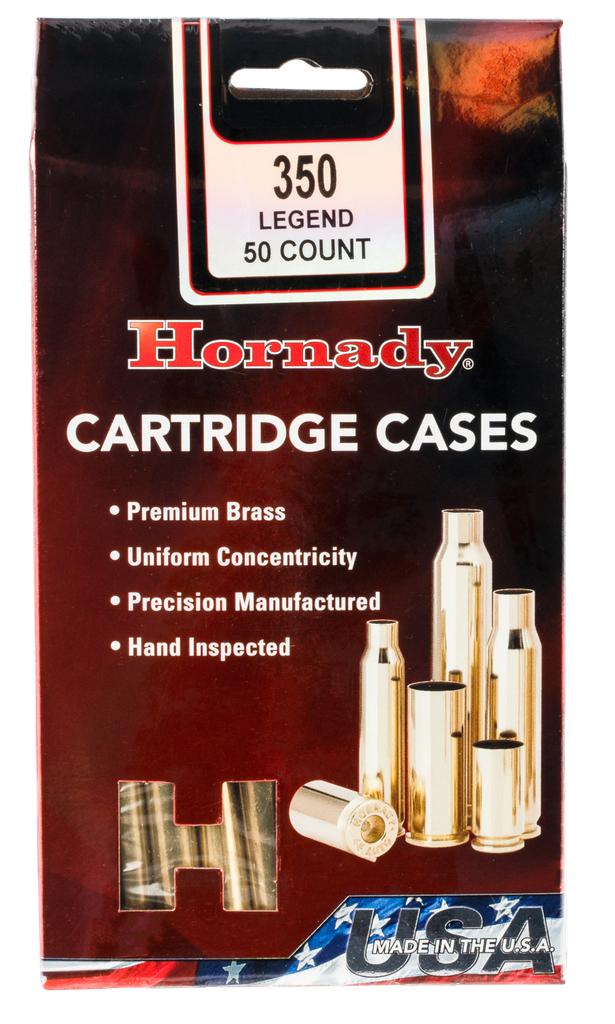 HORNADY 87296 UNPRIMED RIFLE BRASS 350 LEGEND 50 RNDS