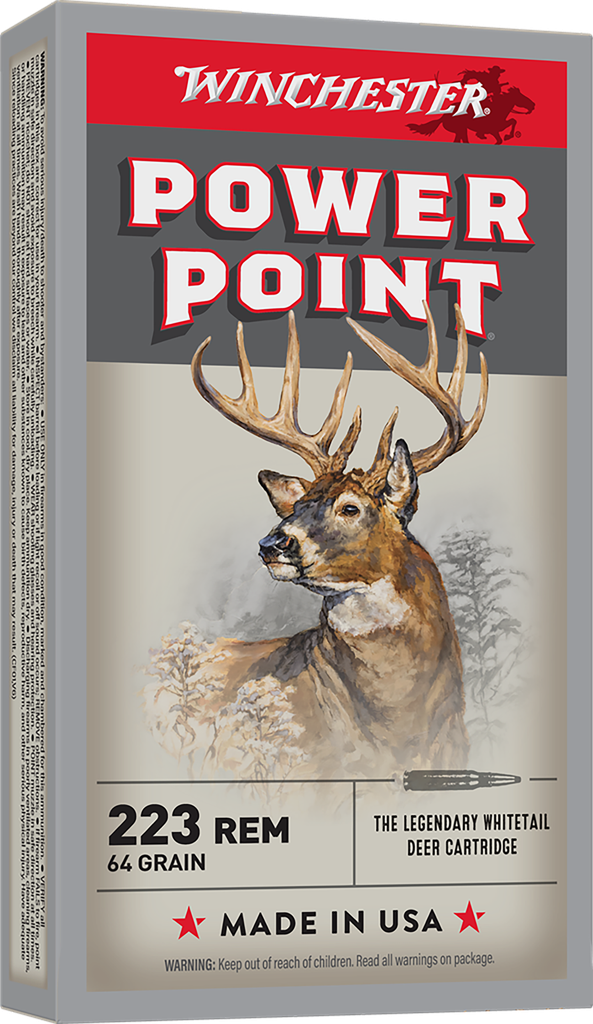 WINCHESTER X223R2 POWER-POINT 223 REM 64 GRAIN 20 RNDS