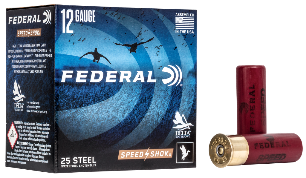 FEDERAL WF1422 SPEED-SHOK 12 GA 3" 1-1/4 OZ 2 SHOT 25 RNDS