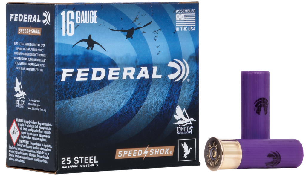 FEDERAL WF1684 SPEED-SHOK 16 GA 2-3/4" 15/16OZ #4 SHOT 25 RNDS