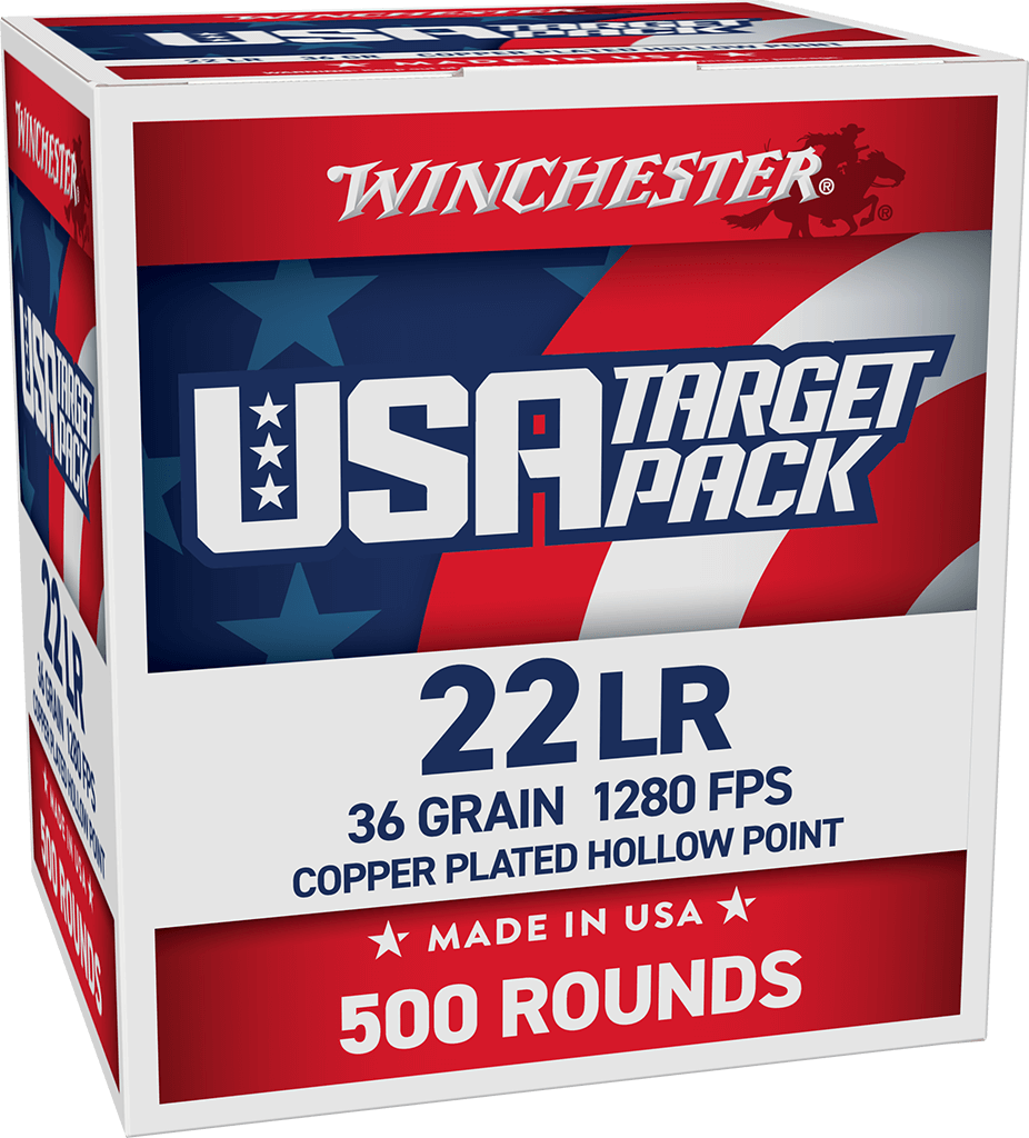 WINCHESTER USA22LR500 USA TARGET PACK 22 LR 36 GRAIN PHP 500 ROUNDS