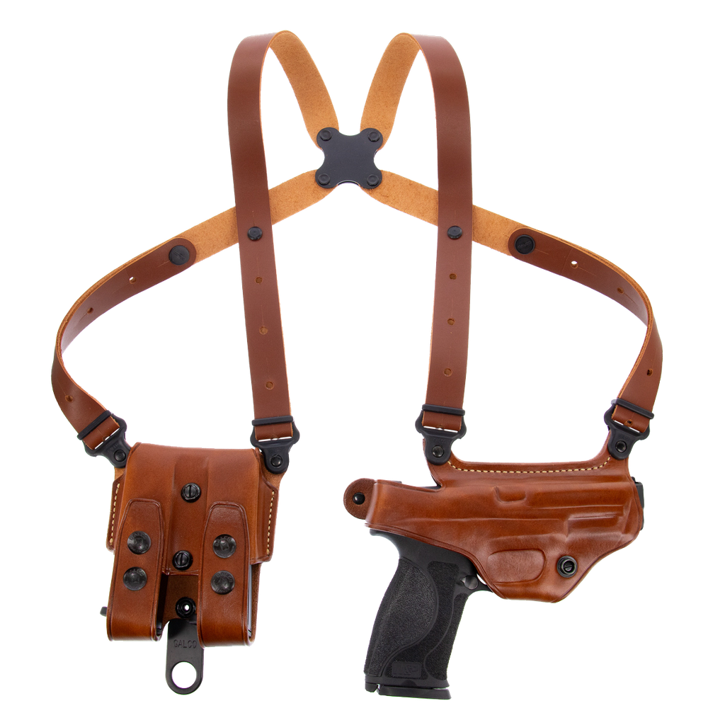 GALCO MC820 MIAMI CLASSIC SHOULDER SYSTEM TAN LEATHER FITS SIG P320