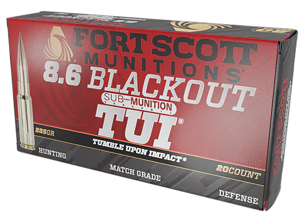 FORT SCOTT MINITIONS 86BLK-285-SCVSS 8.6 BLACKOUT 285 GR SOLID COPPER TUI