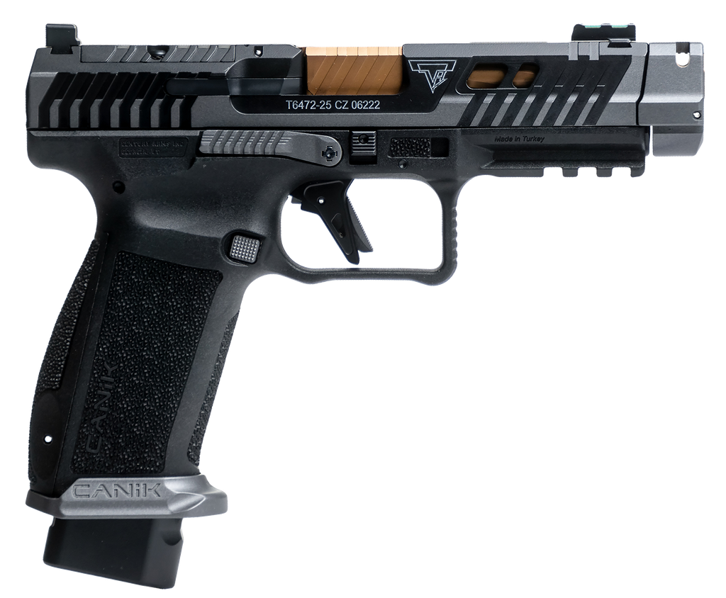 CANIK HG7854S-N TTI COMBAT 9MM 18+1 4.60" BRONZE PVD PORTED SPIRAL BARREL COMPENSATED      SMOKE 