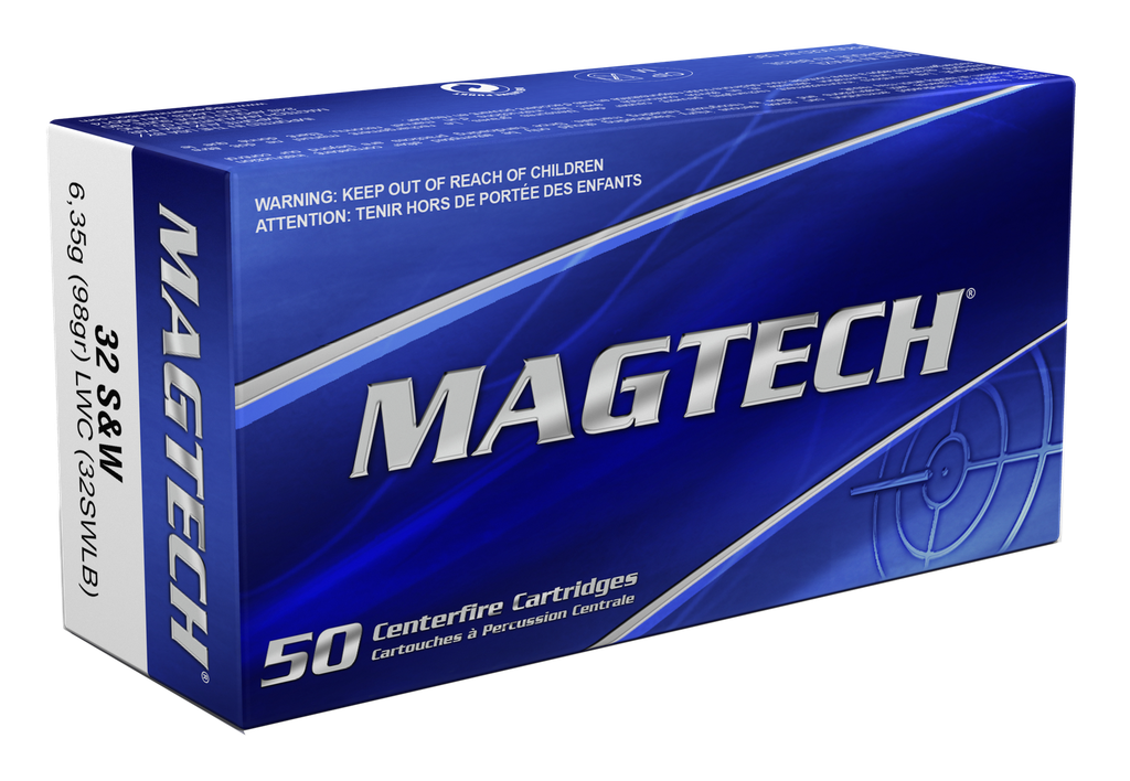 MAGTECH 32SWLB RANGE/TRAINING 32 S&W LONG 98 GRAIN LEAD WADCUTTER 50 RNDS