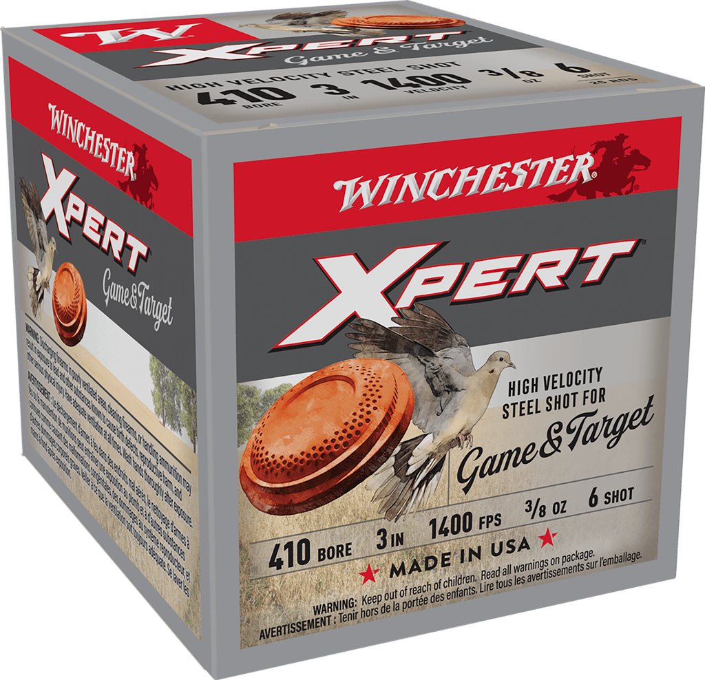 WINCHESTER WE413GT6 XPERT HIGH VELOCITY 410 GA 3" 3/8OZ 6 SHOT 25 RNDS