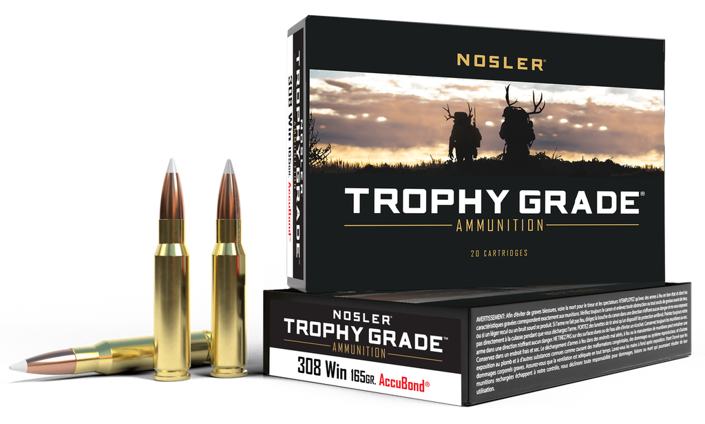 NOSLER 60049 TROPHY GRADE 308 WIN 165 GRAIN ACCUBOND 20 RNDS