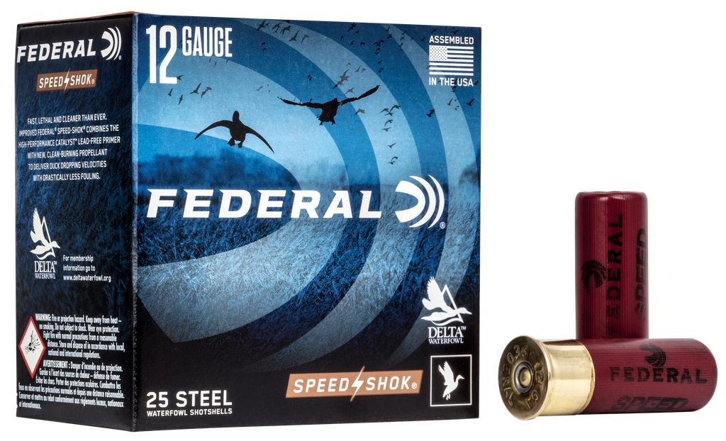 FEDERAL WF1452 SPEED-SHOK 12 GA 2-3/4" 1 1/8OZ 2 SHOT 25 RNDS