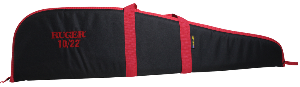 RUGER 27540 EMBROIDERED RIFLE CASE 40" BLACK/RED ENDURA FOR RUGER 10/22
