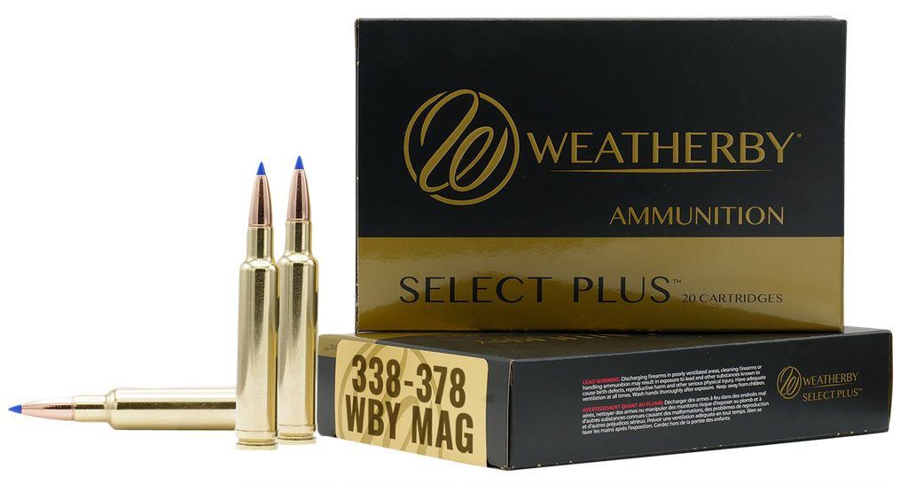 WEATHERBY B333225TTSX SELECT PLUS 338-378WTHBYMAG 225GR BARNES TIPPED TSX 