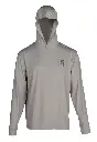BROWNING 3011809703 HOODED LONG SLEEVE GRAPHIC SUN SHIRT LIGHT GRAY SIZE LARGE