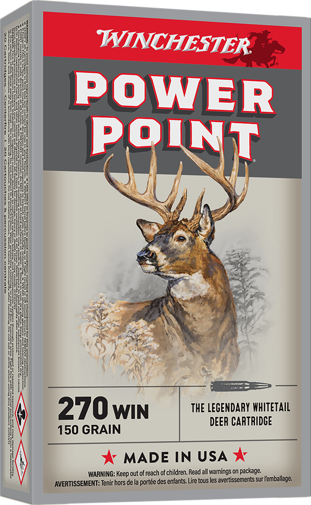 WINCHESTER X2704 POWER-POINT 270 WIN 150 GR 20 RNDS