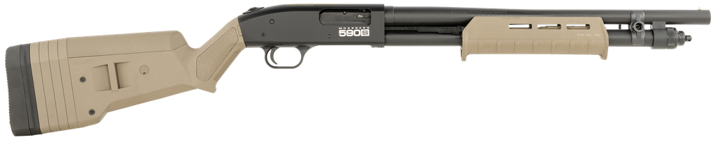 MOSSBERG 51608 590S COMPACT 12 GA 3" 9+1 18.50" DRILLED & TAPPED RECEIVER