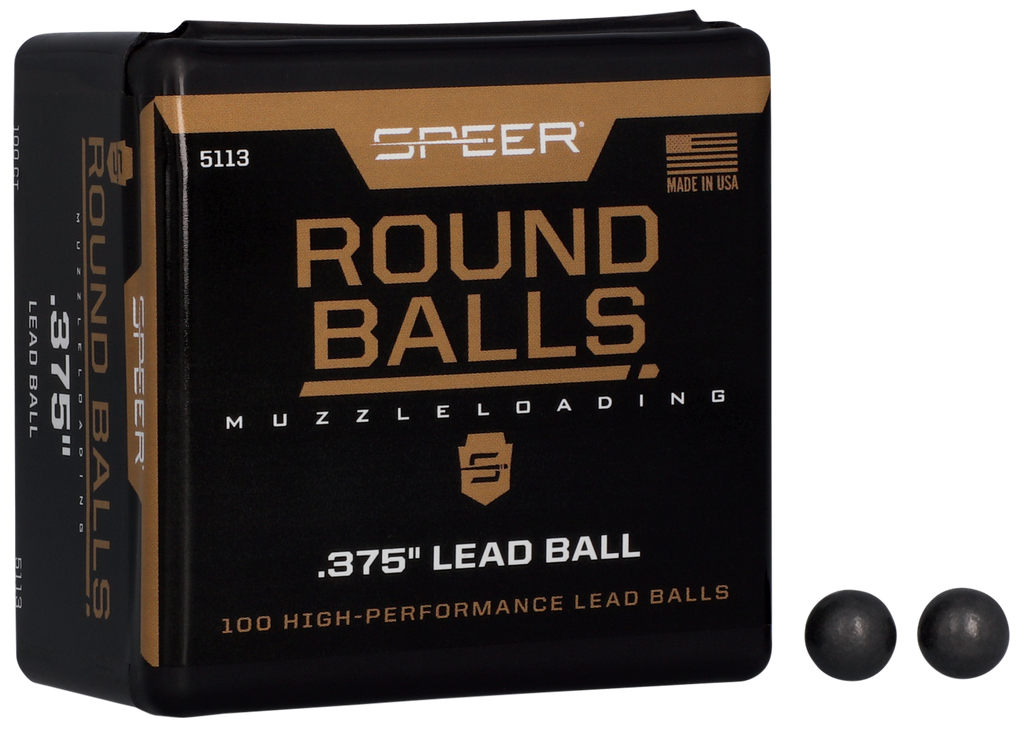 SPEER 5113 LEAD BALLS 36 CALIBER LEAD BALL 79 GRAIN 100 PER BOX .375 LEAD BALL