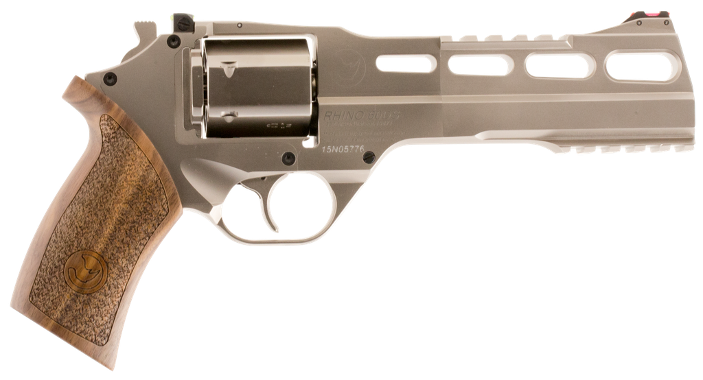 CHIAPPA FIREARMS 340224 RHINO 60DS 357 MAG 6" NICKEL-PLATED STEEL