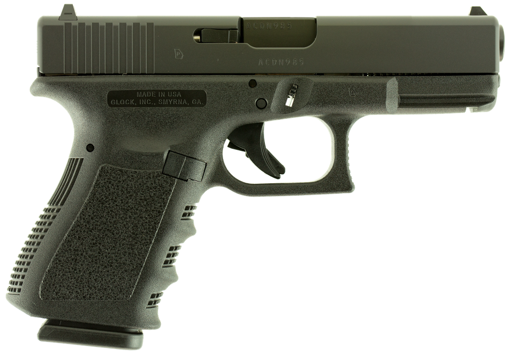 GLOCK UI1950203 G19 GEN3 COMPACT 9MM LUGER 15+1 4.02" 