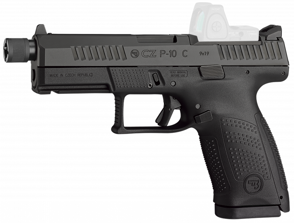 CZ 91513 P-10 C COMPACT FRAME 9MM LUGER 17+1 4.02" BLACK STEEL THREADED BARREL