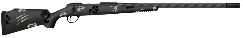 FIERCE FIREARMS LRZ5FCRG7PRC22BU CARBON RAGE FULL SIZE 7MM PRC 3+1 22" BLACK CARBON FIBER THREADED BARREL, BLACK CERAKOTE 