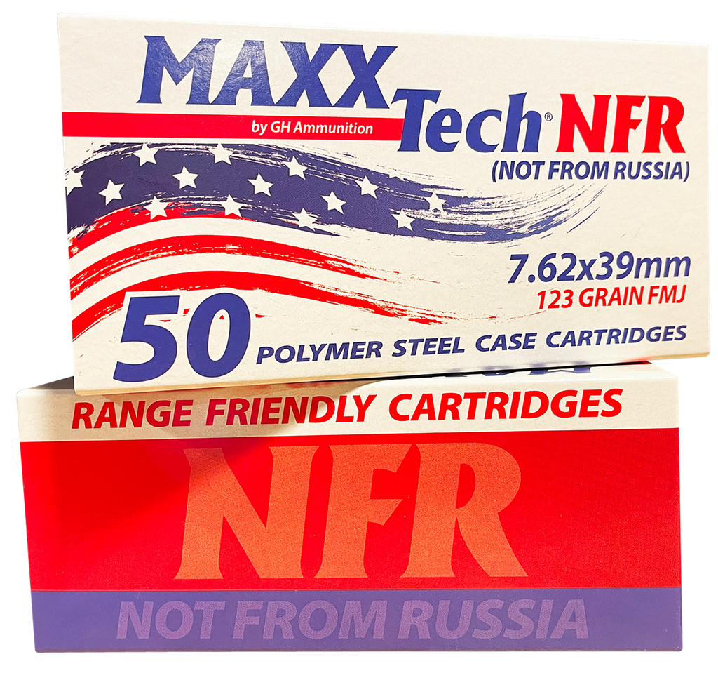 MAXXTECH MTNFR762 NFR 7.62X39MM 123GR FULL METAL JACKET 50 PER BOX