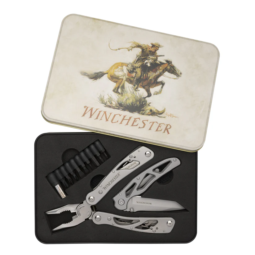 WINCHESTER 6220126W MULTI-TOOL AND FOLDING KNIFE SET WITH TIN