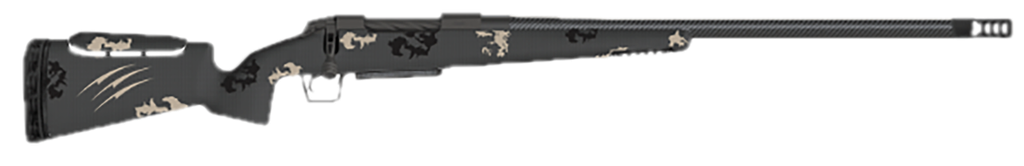 FIERCE FIREARMS FCRXP300PRC22BU CARBON RIVAL XP 300 PRC 3+1 22" CARBON FIBER MATCH GRADE THREADED BARREL, BLACK CERAKOTE
