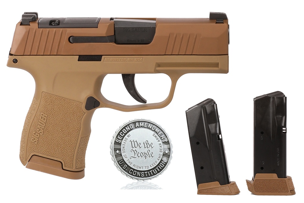 SIG SAUER 365-9-CXR3P-2A P365 9MM 10+1 COYOTE 2A OR