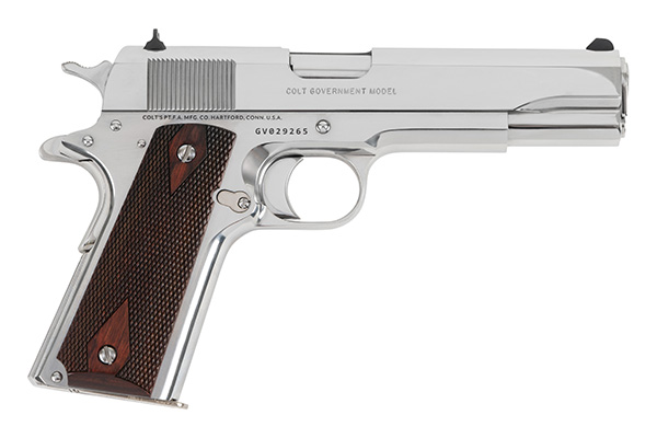 COLT O1911C-BS 1911 GOVERNMENT 45 ACP 8+1 5" BBL BRIGHT STAINLESS 