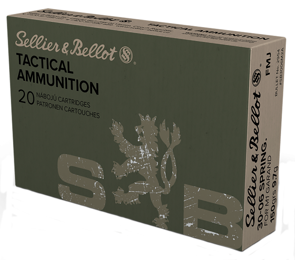 SELLIER & BELLOT SB3006M2 RIFLE 30-06 SPRINGFIELD 150 GRAIN FMJ 20 RNDS