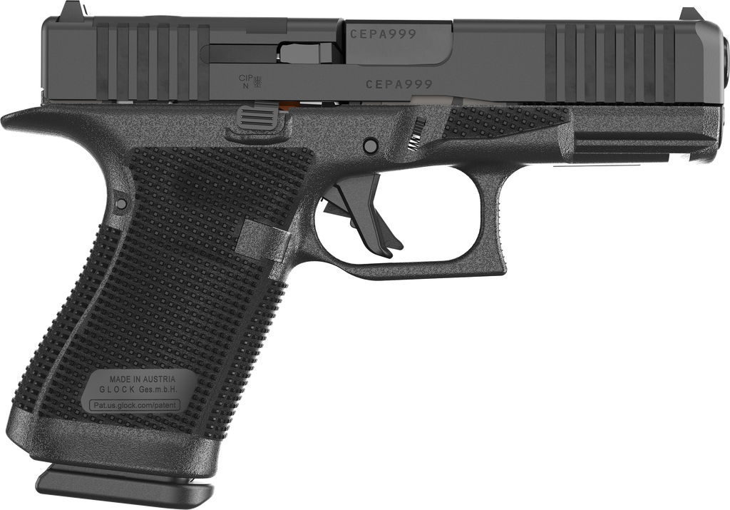 GLOCK P61950201 G19 GEN6 9MM LUGER 10+1 4.02" BLACK GMB BARREL & OPTIC READY/SERRATED SLIDE